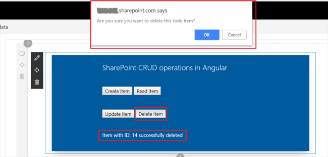 SharePoint Framework - CRUD operations using Angular JS