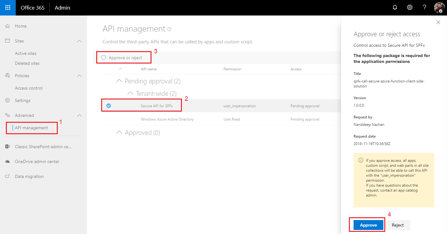 SharePoint Framework – Call Azure AD Secured Function