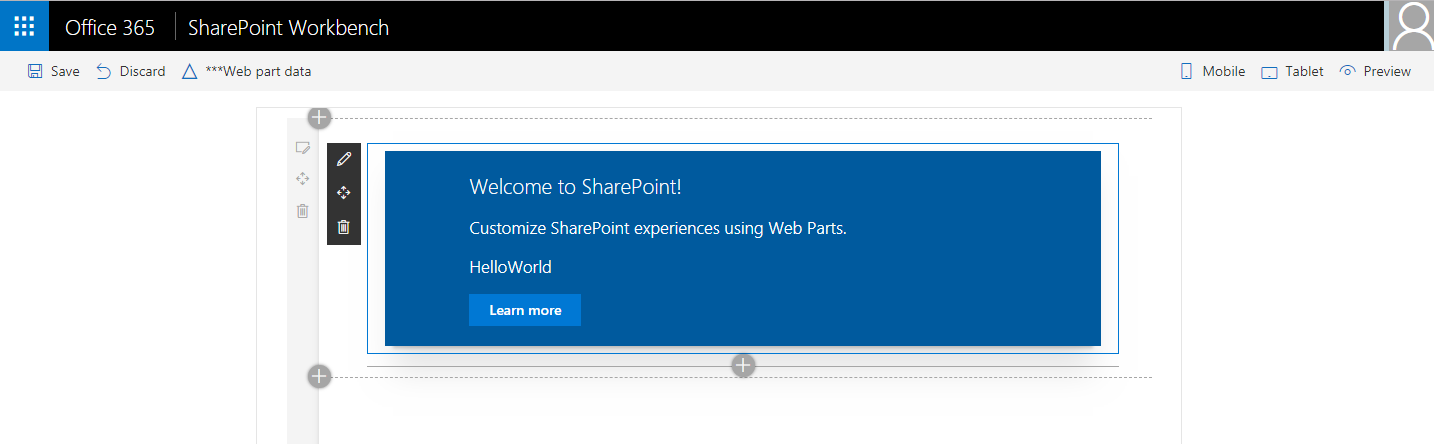 SharePoint Framework - Develop First Client Side Web Part