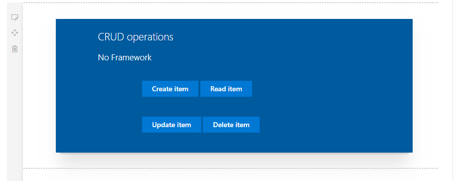 SharePoint Framework - CRUD operations using No Framework