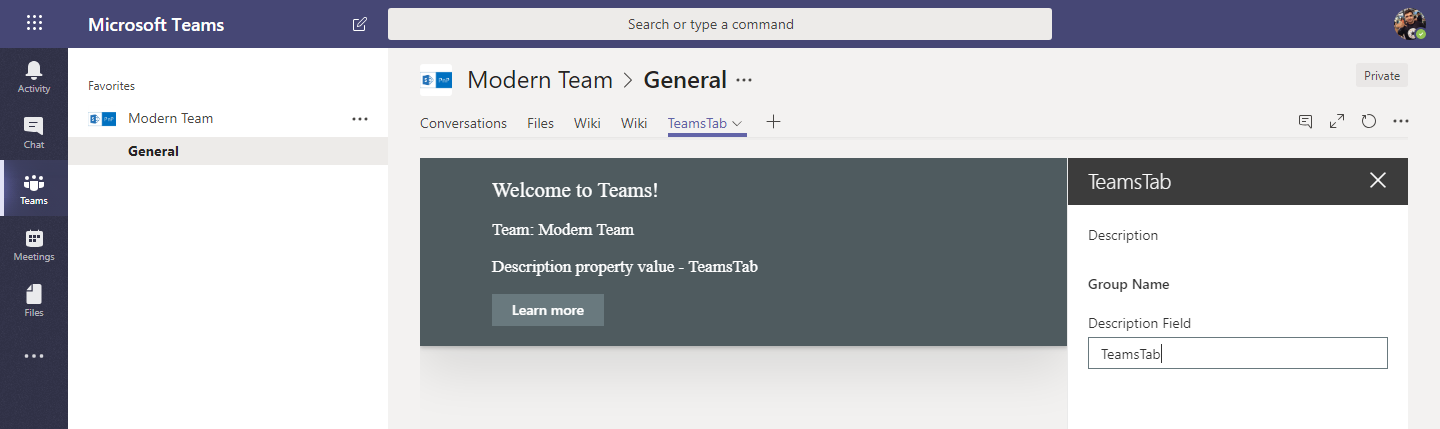 SharePoint Framework - Build Microsoft Teams Tab