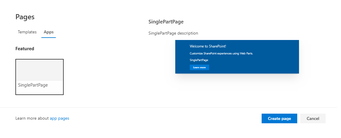 Build Custom App Pages with SharePoint Framework