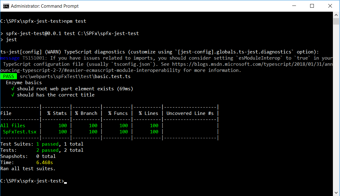 SPFx Unit Testing with Jest and Enzyme Nanddeep Nachan Blogs