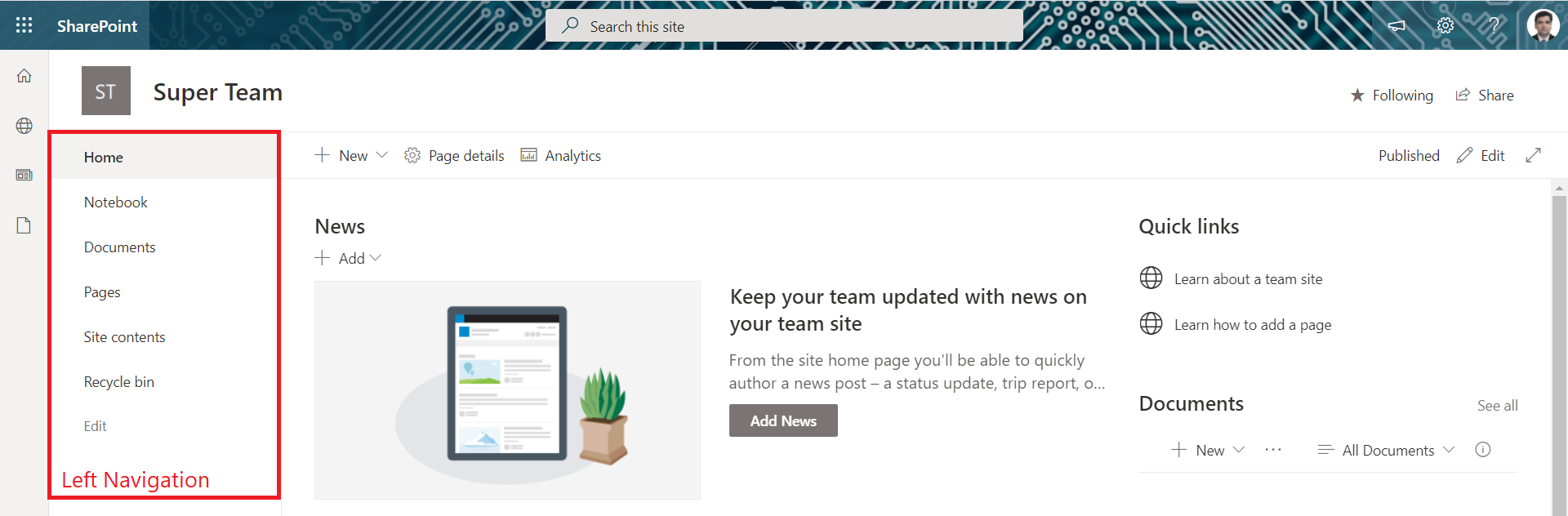 Make Modern SharePoint Online Team Site to Full Width