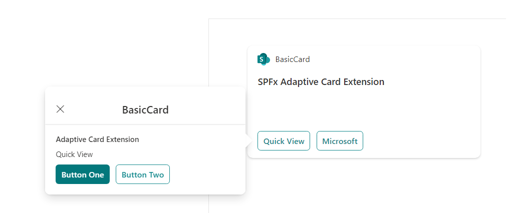 Action Handlers in Adaptive Card Extension with SPFx