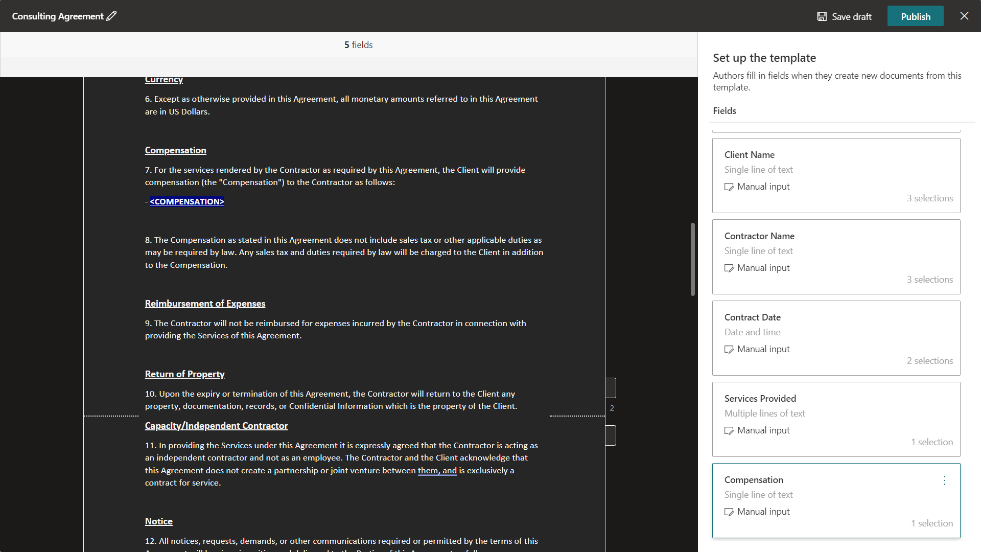 Content Assembly in Microsoft Syntex