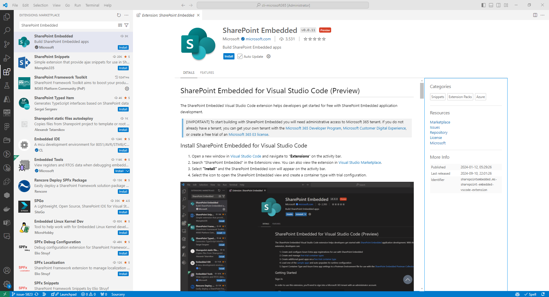 Getting started with SharePoint Embedded